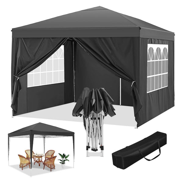 10' x10' Canopy Tent Instant Pop-Up Canopy Folding Tent Sun Shelter UV50+