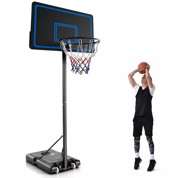44in Portable Basketball Hoop System 7.5 - 10ft Height Adjustable