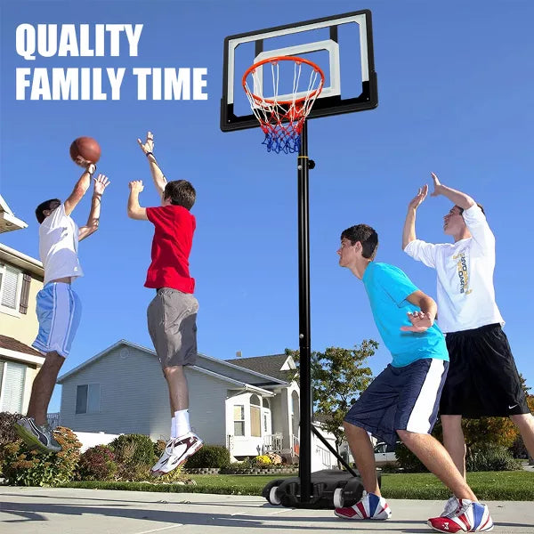 Portable Basketball Hoop System 5-7ft Height Adjustable