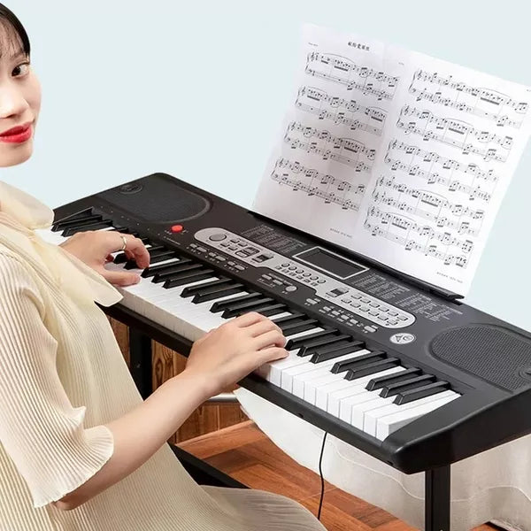 61-Key Electric Piano Keyboard with Microphone