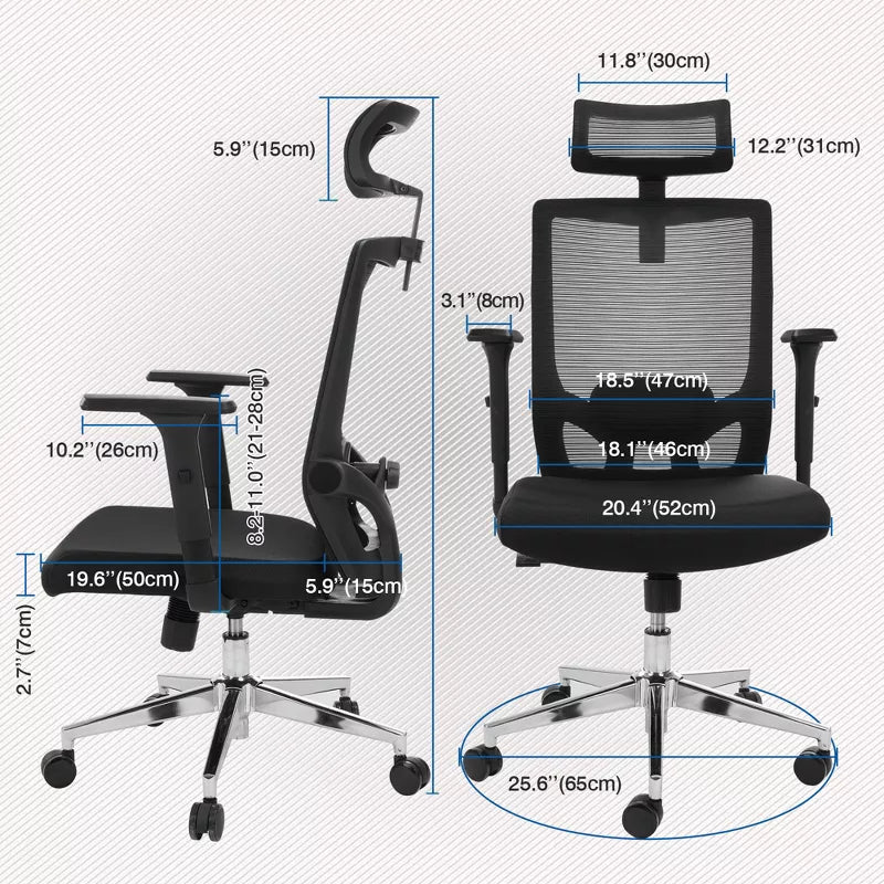 Mesh Office Chair High Back Ergonomic Swivel Chair