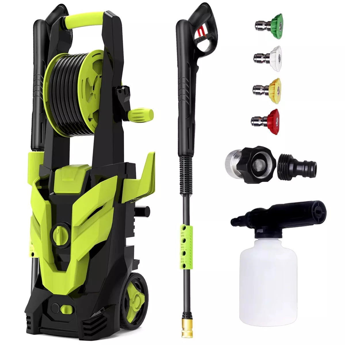 3200 PSI 2.2 GPM Electric Pressure Washer with 4 Different Pressure Tips