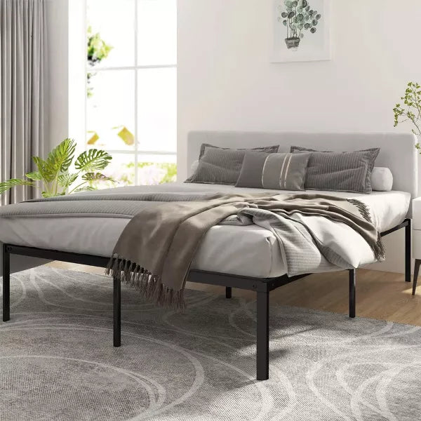 14in Full Size Bed Frame Metal Platform Bed Frame