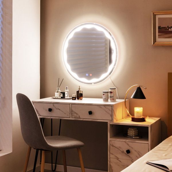 24-Inch Round Wall Mirror