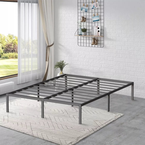 14in Full Size Bed Frame Metal Platform Bed Frame