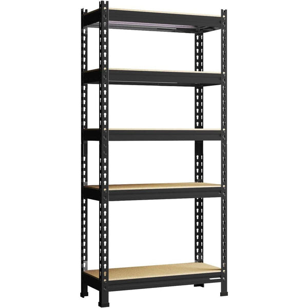 5-Tier Utility Storage Shelves Adjustable Metal Storage Shelving for Garage