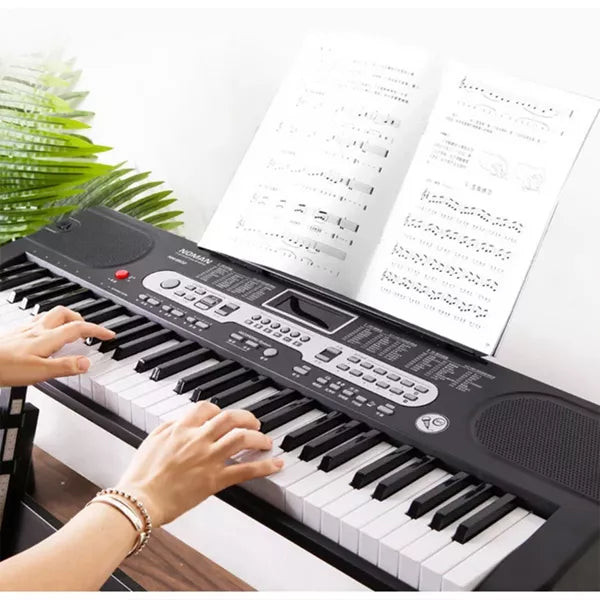 61-Key Electric Piano Keyboard with Microphone