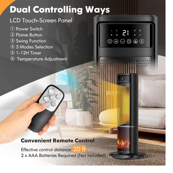 1500W Fast-Heat Ceramic Electric Heater