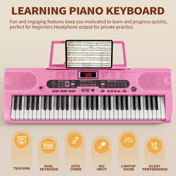 61 Key Electronic Keyboard Piano Set