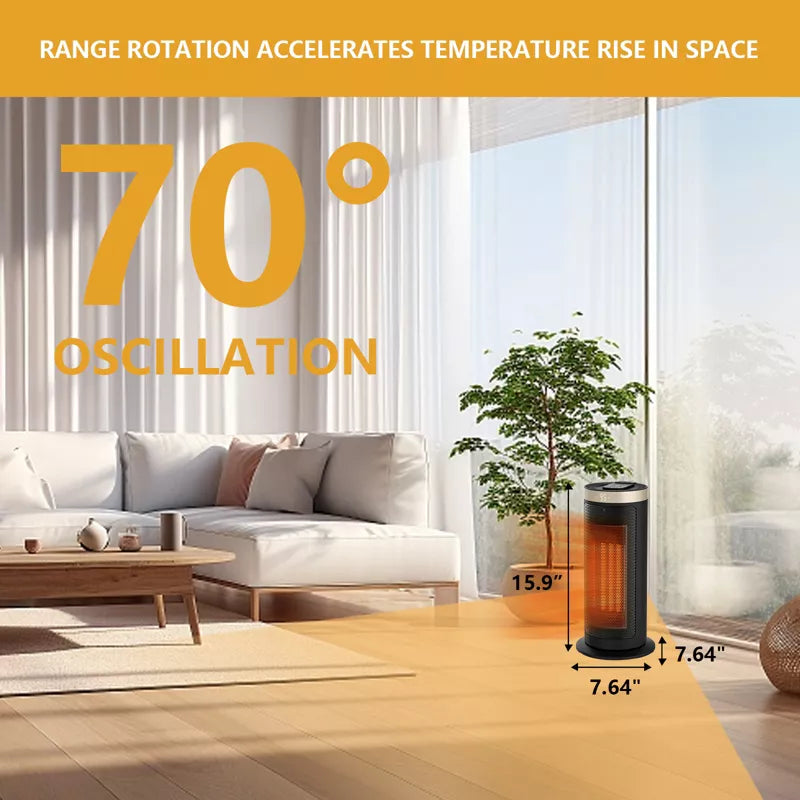 Space Heater 1500W Electric Heater for Indoor Use