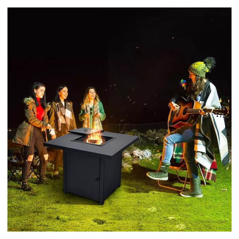 32inch Propane Fire Pit Table 40,000 BTU with Lid