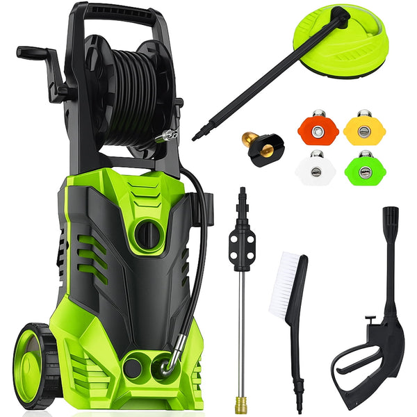 Vebreda 3800 PSI Electric Pressure Washer Lightweight Power Pressure Washer, Great for Cars Washing Fences Patios Driveways