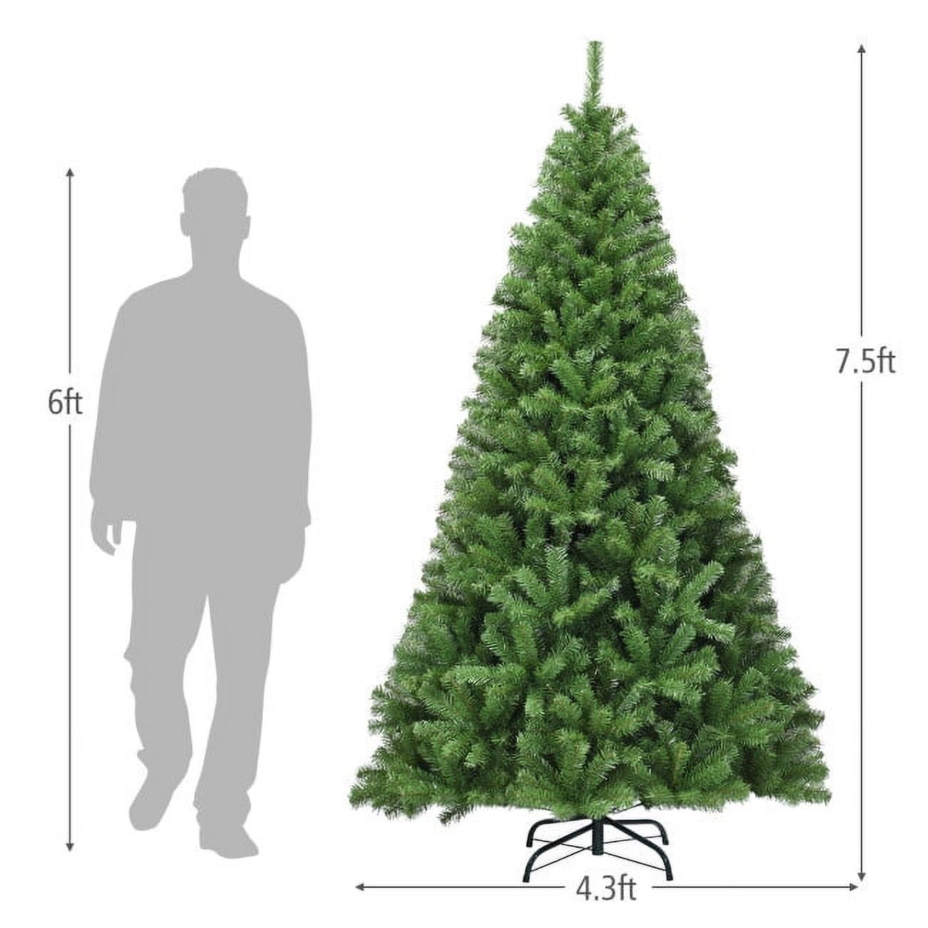 Furnibear 6ft Pre-Lit Christmas Tree with 250 Color Changing LED Lights for Home, Office, and Party Decoration