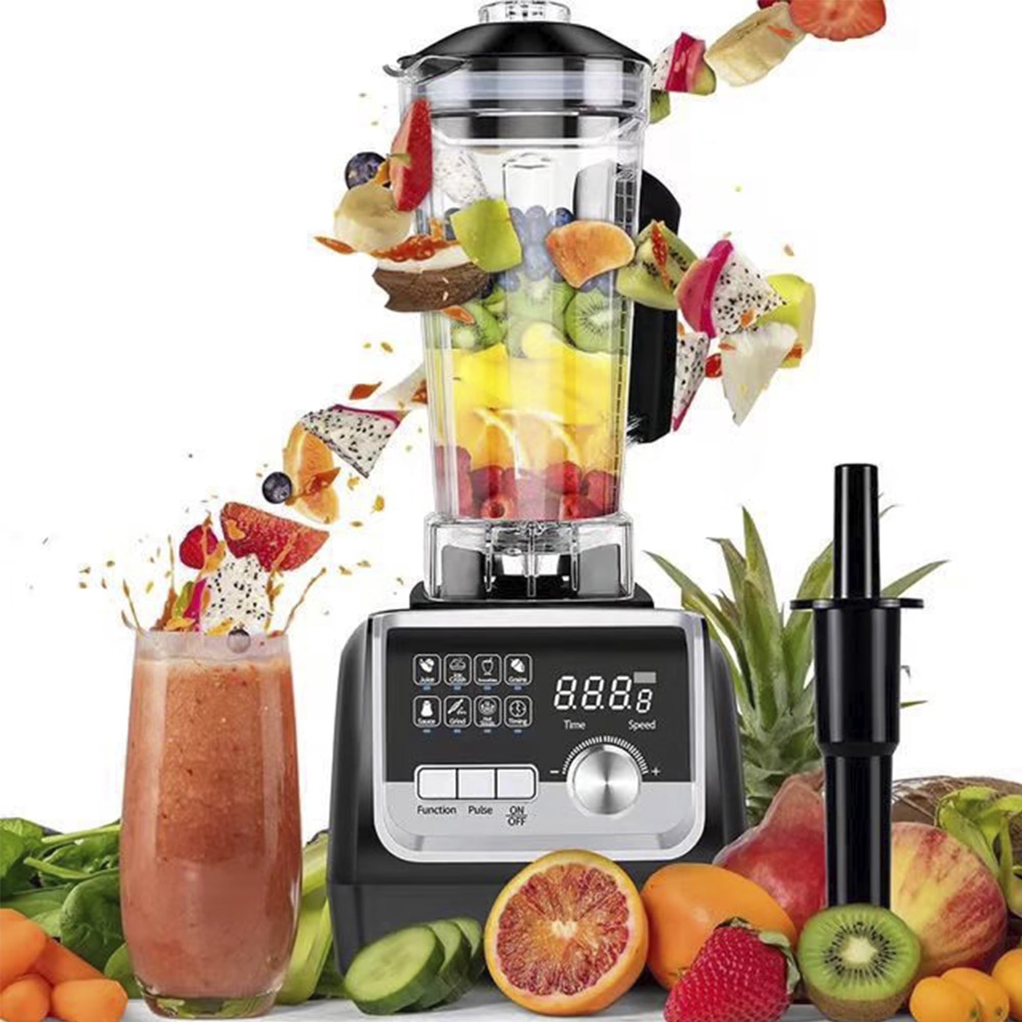 Fenbeli 1400W Countertop Blender for Smoothies and Shakes, 72oz Professional Ice Crushing Blender with 9 Speeds, BPA-Free, Black