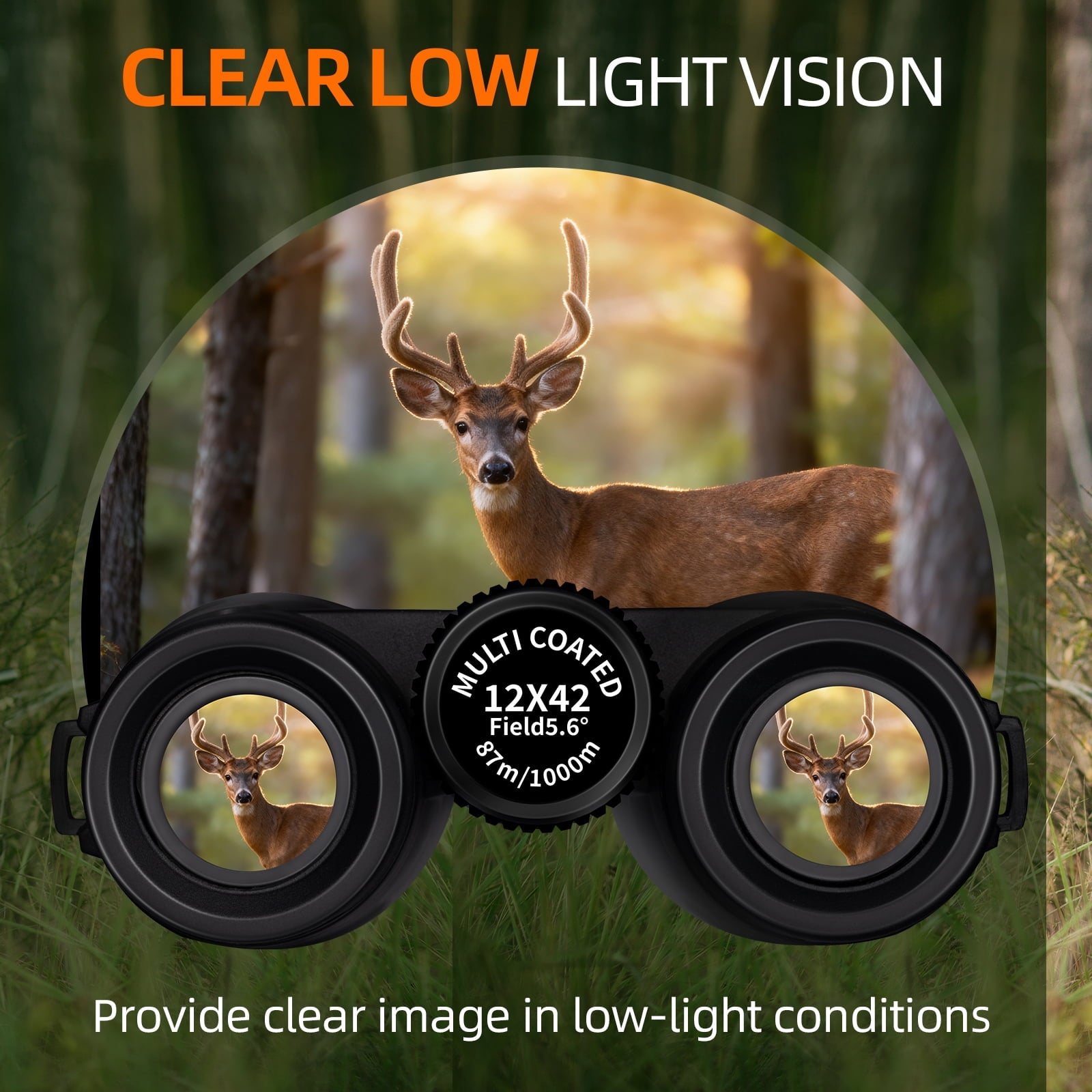 Fenbeli 12x42 HD Binoculars for Adults with Phone Adapter & Tripod, Waterproof Compact Binoculars for Bird Watching Hunting Hiking Concerts Sports