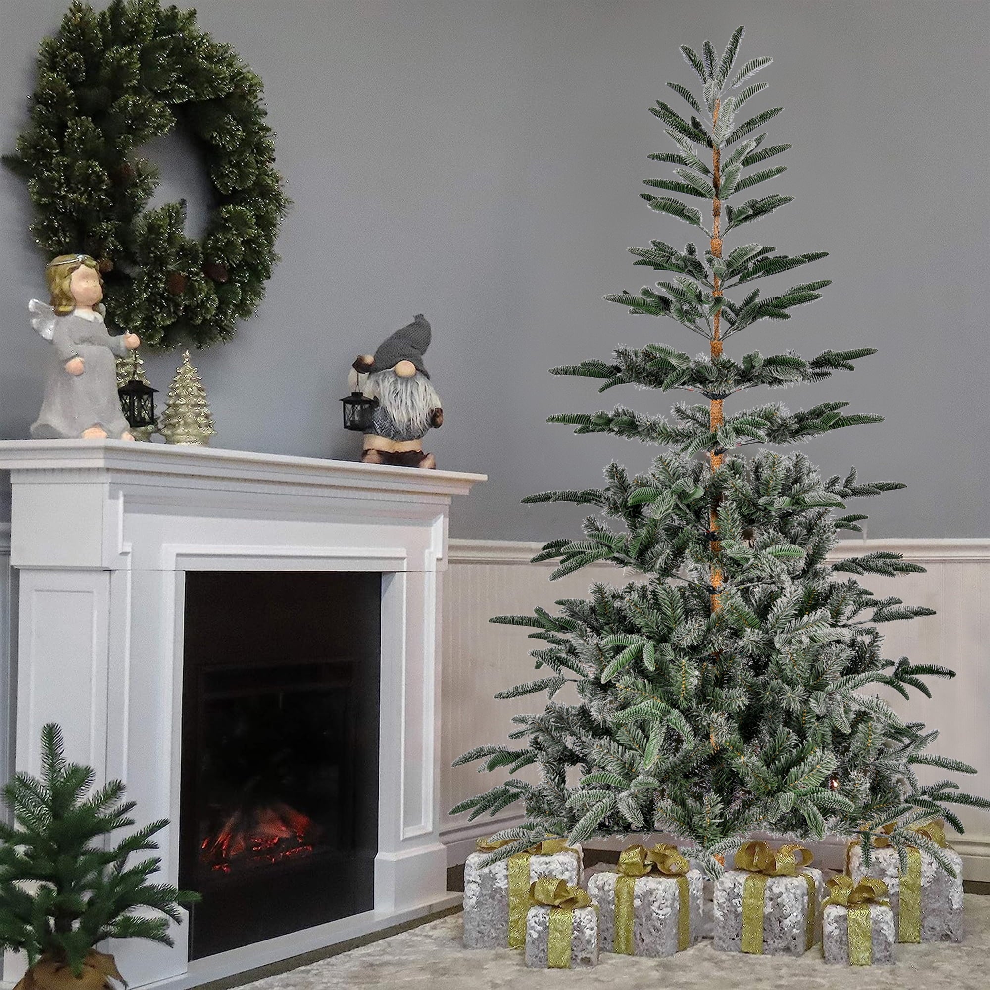 Fenbeli 7ft King Noble Fir Artificial Christmas Tree Unlit