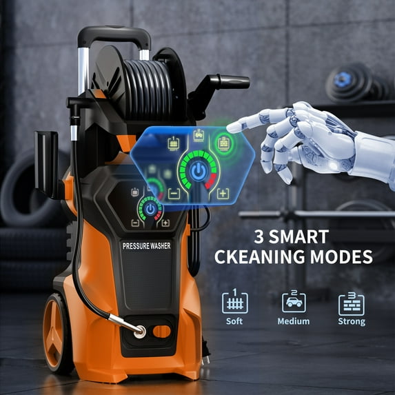 Fenbeli Electric Pressure Power Washer - 4000 PSI MAX 2.6 GPM Power Washer Electric Powered, Orange