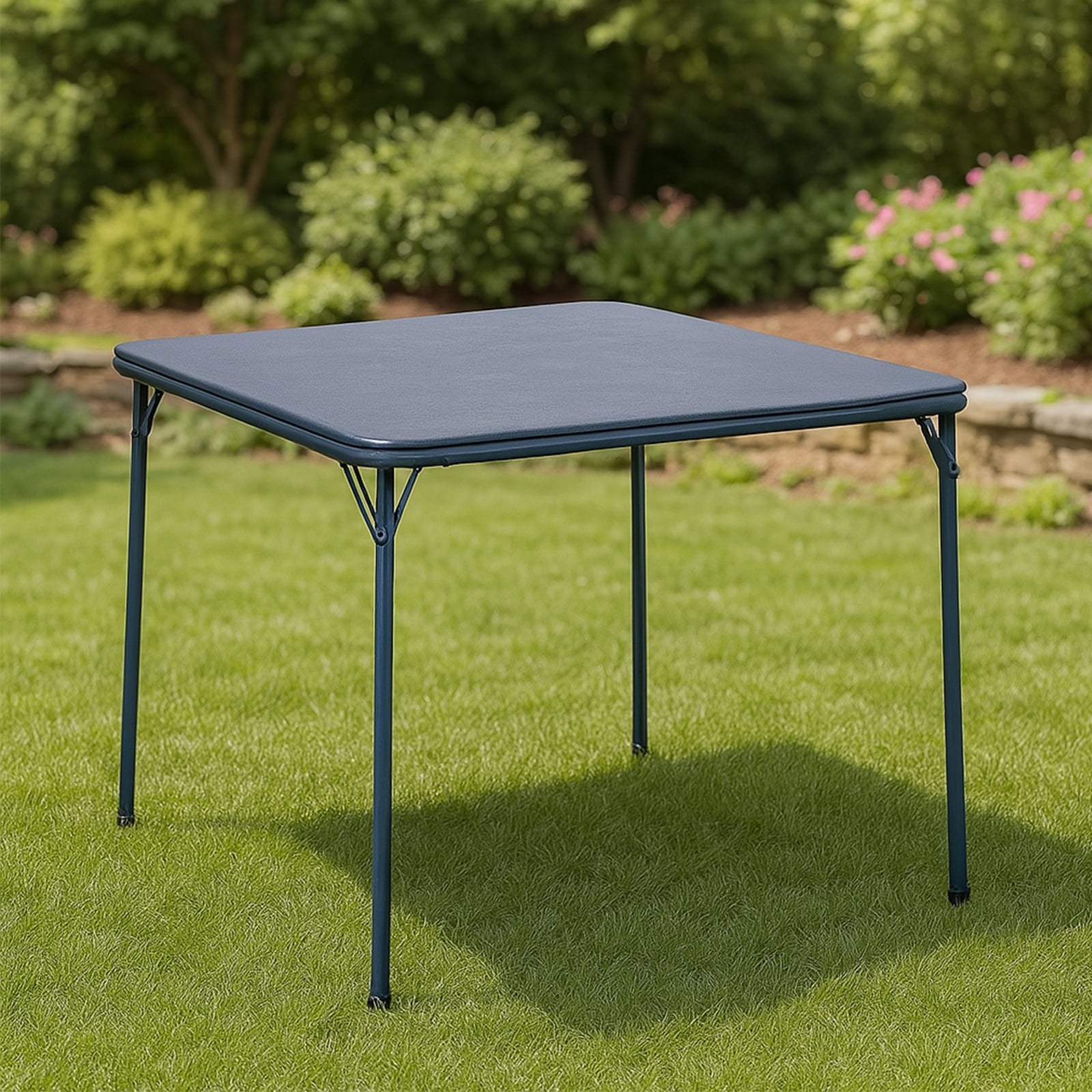 Fenbeli 34inch Portable Folding Table for Living Room, Office, Camping, Black