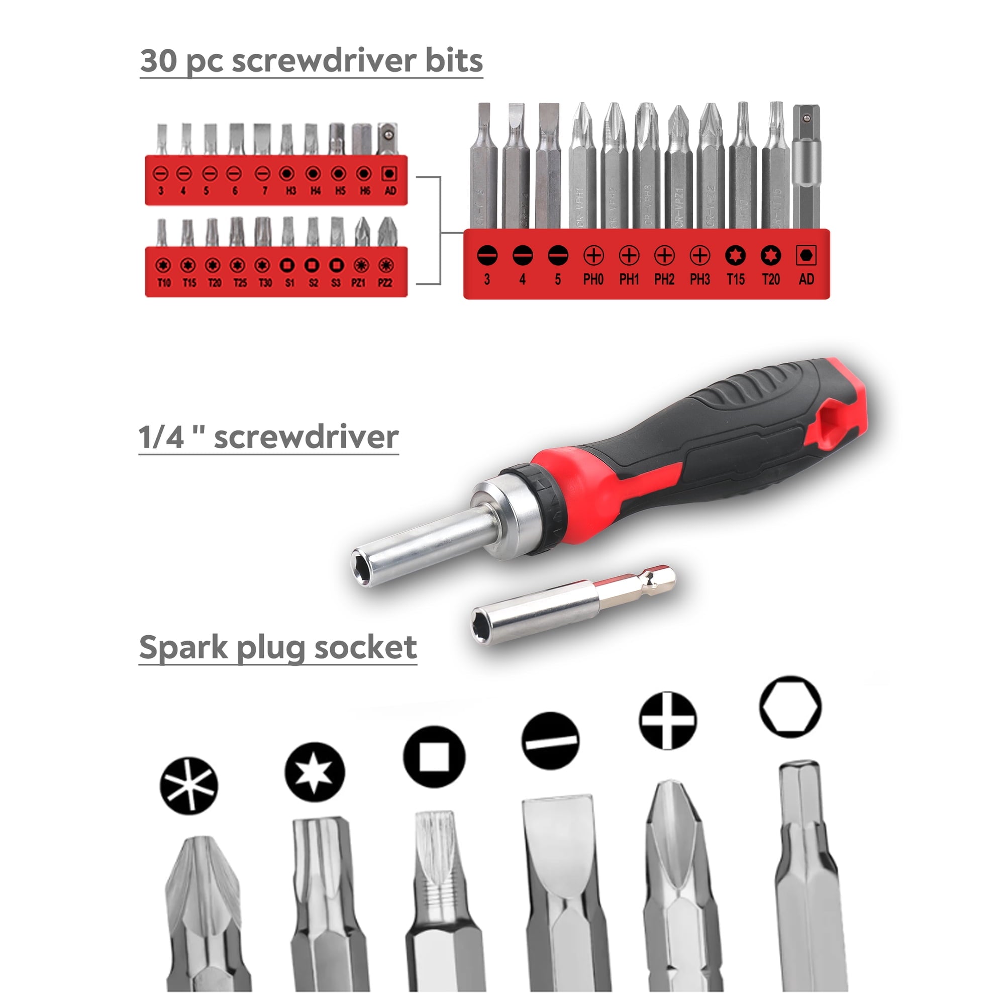 Fenbeli 328 Piece Home Tool Kit, Household Hand Tool Set with Portable Carrying Case, General Home/Auto Repair Tool Set for Men Women