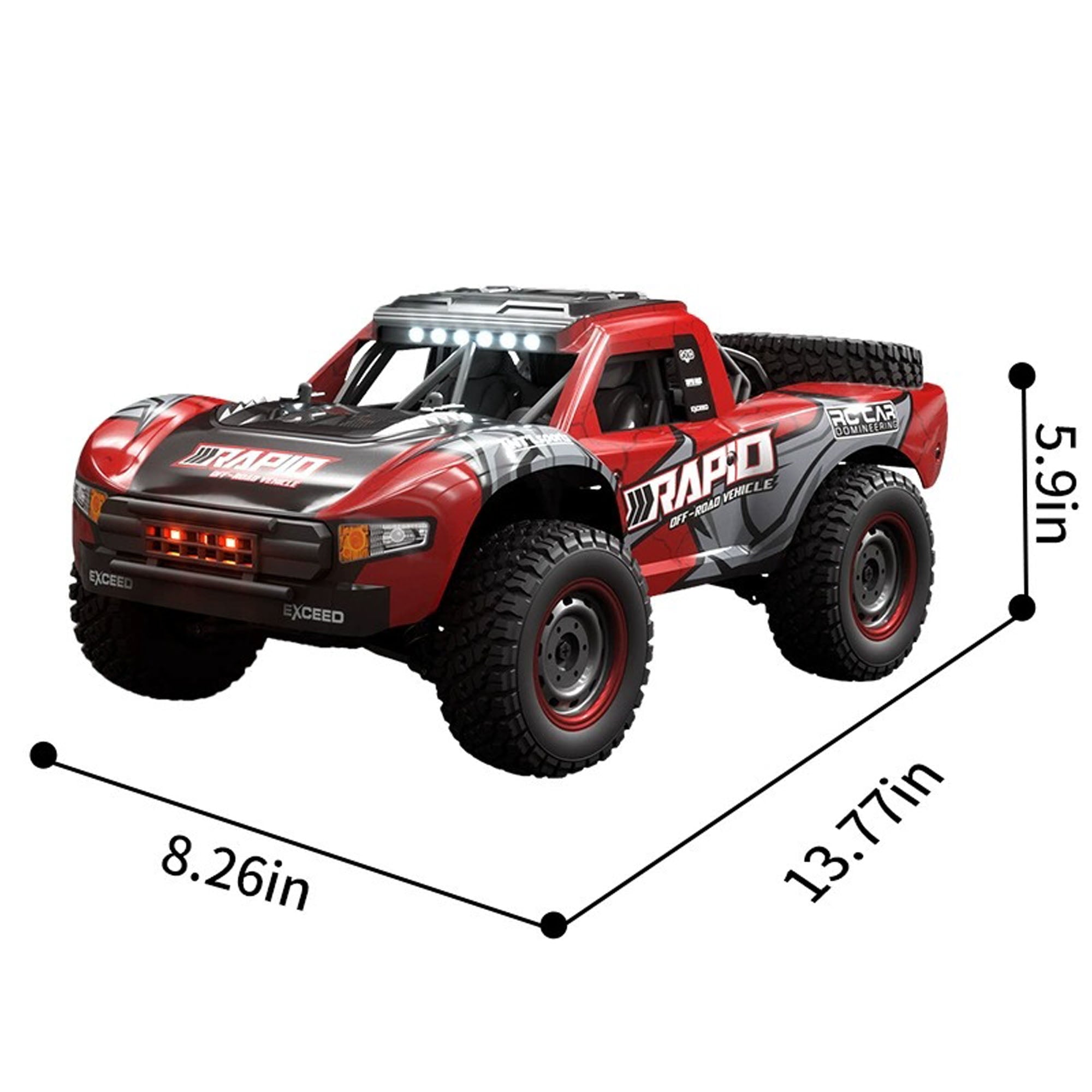 Furnibear 1:14 RC Car, Fast Remote Control Car 40+ MPH, 4WD off Road RC Truck Vehicle with 2 Batteries 2 Shells, Gifts for Adult and Boys