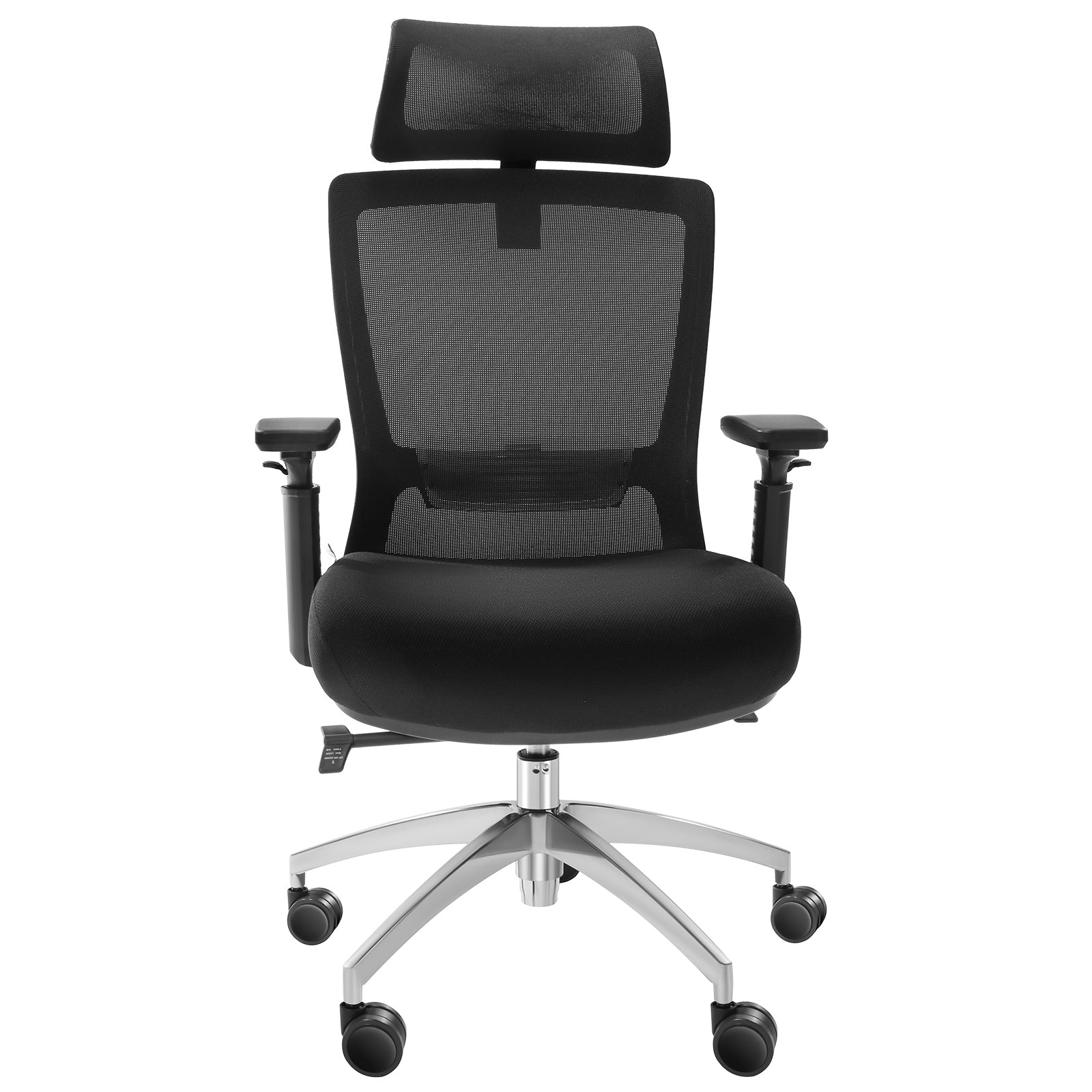 Ergonomic Office Chair with Slide Seat, Adjustable Lumbar Support and Headrest, Swivel Computer Desk Chair