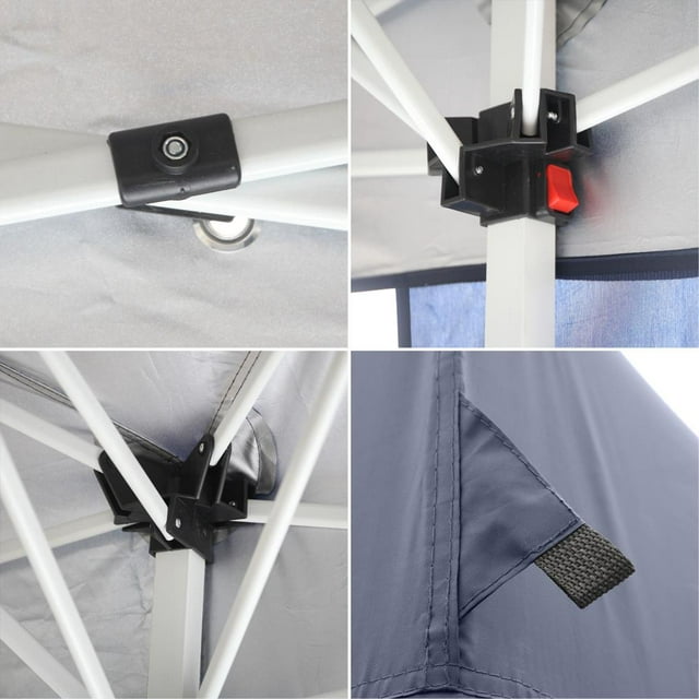 10'x20' Pop up Canopy Tent Outdoor Folding Patio Gazebo Shade Blue