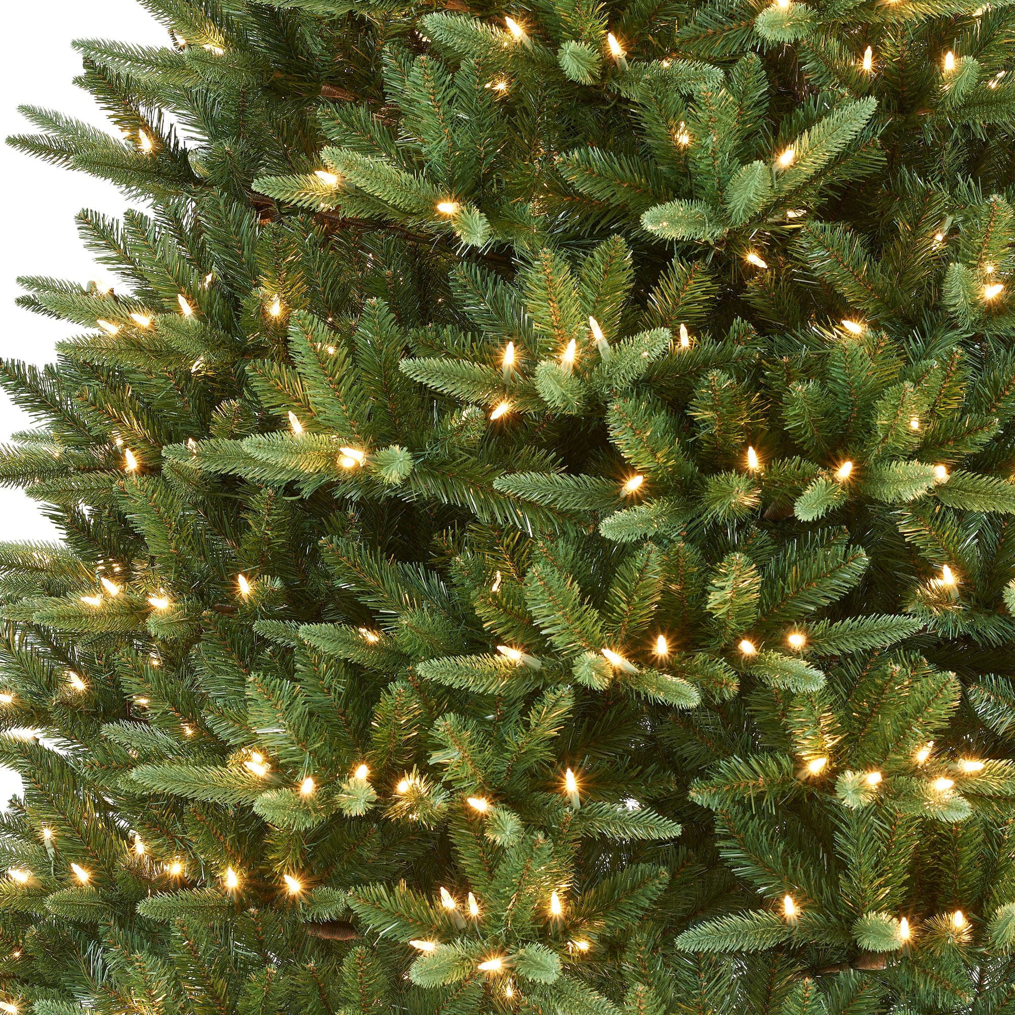 12 ft Pre-Lit Rockford Sure-Lit Pole Slim Pine Christmas Tree