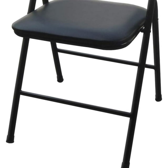 5 Piece Folding Table and Chair Set Black