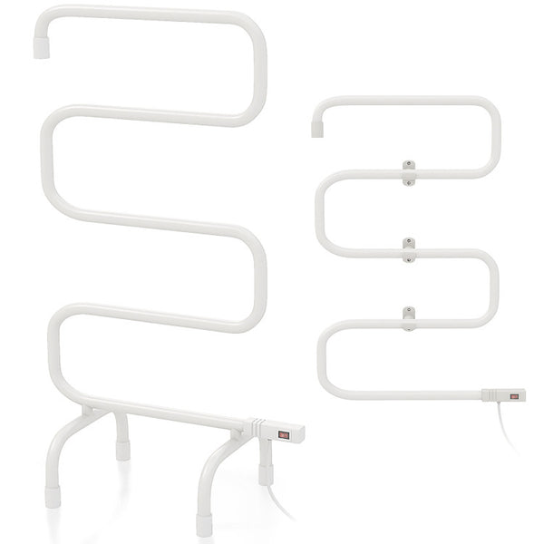 Towel Warmer and Heated Towel Rack for Bathroom, 20.87'' x 2.36'' x 36.61'' White