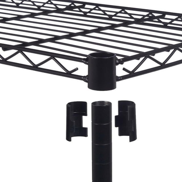 4 Layer Wire Shelving Rack Metal Shelf Adjustable Unit Garage Storage