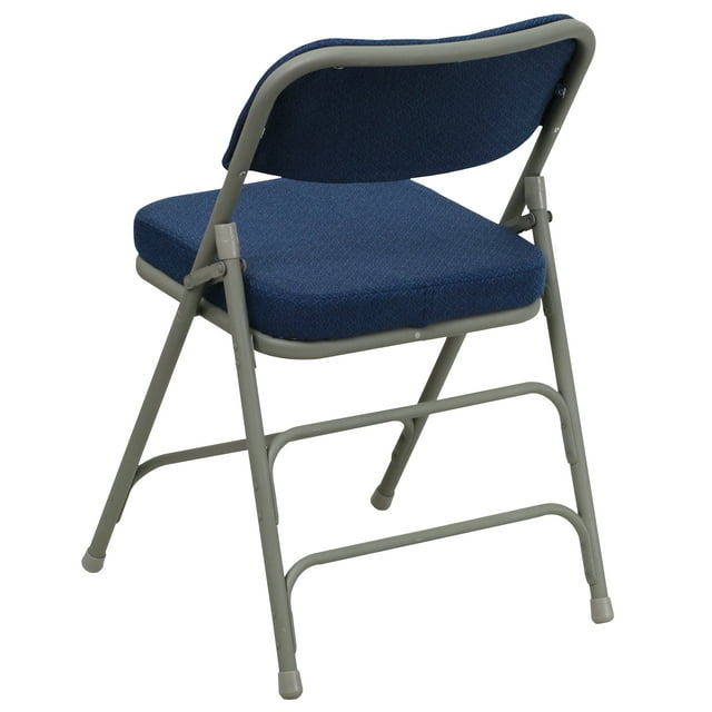 Fabric Padded Folding Chair - 4-Pack, Navy Blue