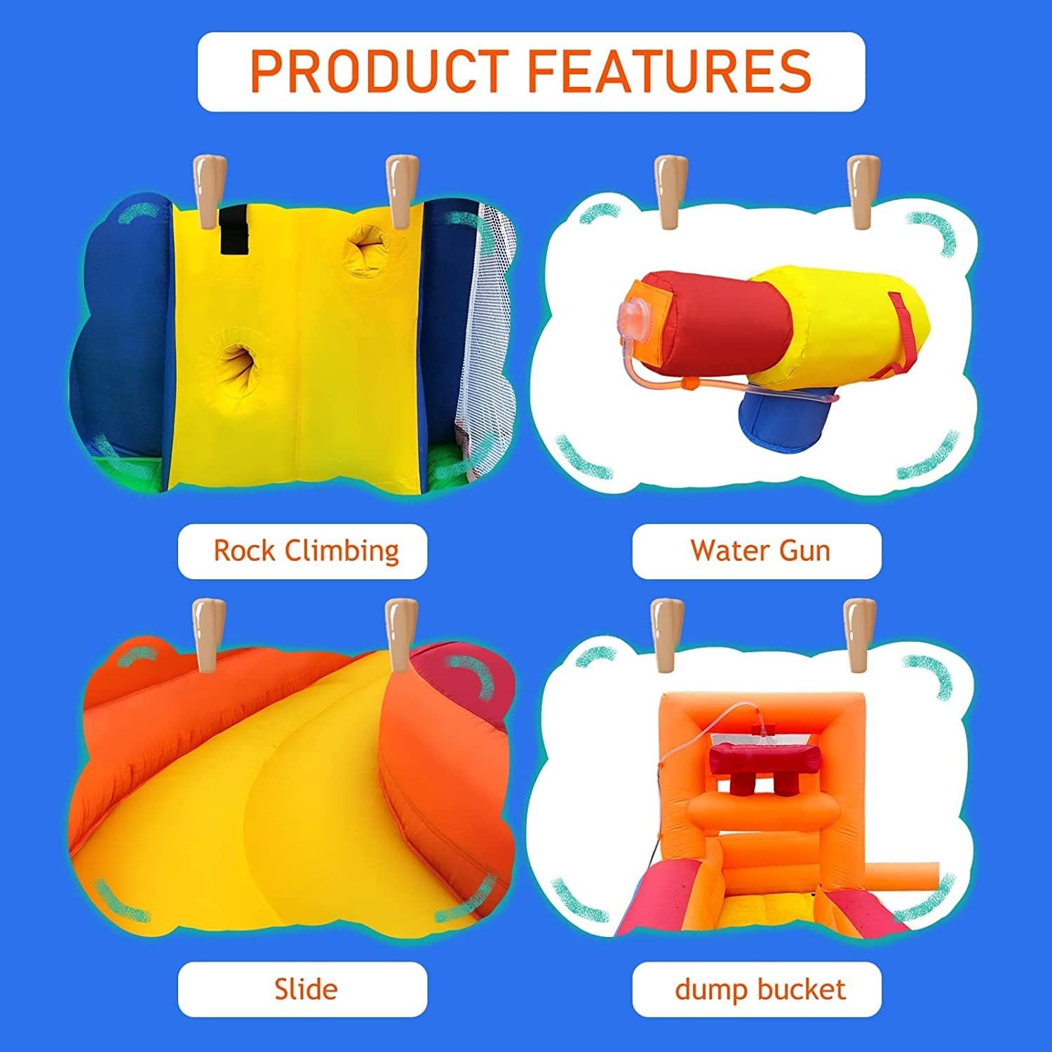 Inflatable Bounce House for Kids Jumping Outdoor and Indoor