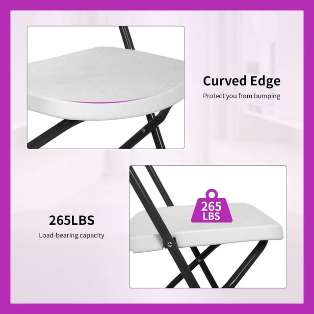 Folding Chairs Set of 6