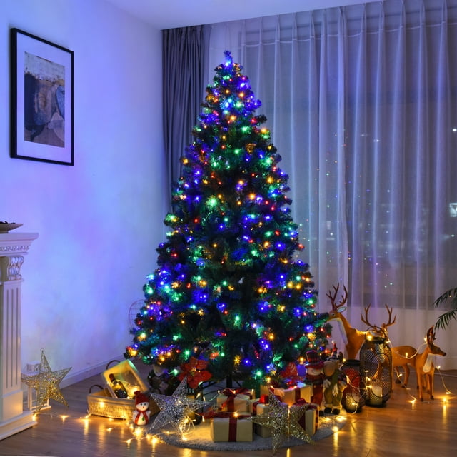 7.5Ft Pre-Lit Christmas Tree Hinged