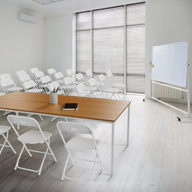 2 Pack Plastic Folding Chair White