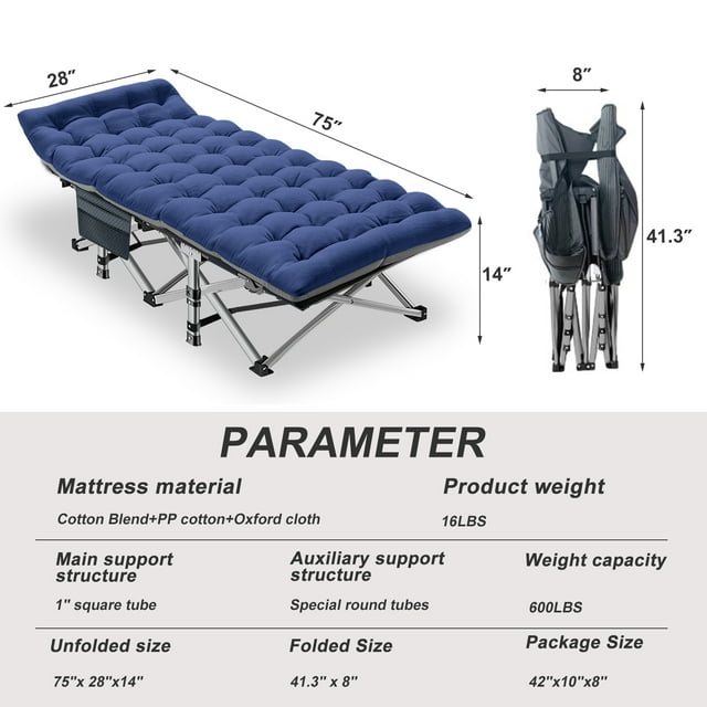 Folding Camping Cots for Adults, Folding Cot Bed