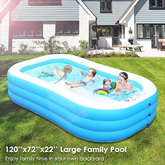 Inflatable Swimming Pool efubaby Blow up Full Sized Inflatable Pool