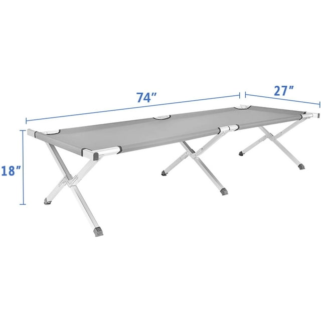 Camp Bed, Portable Folding Camping Cot for Adults