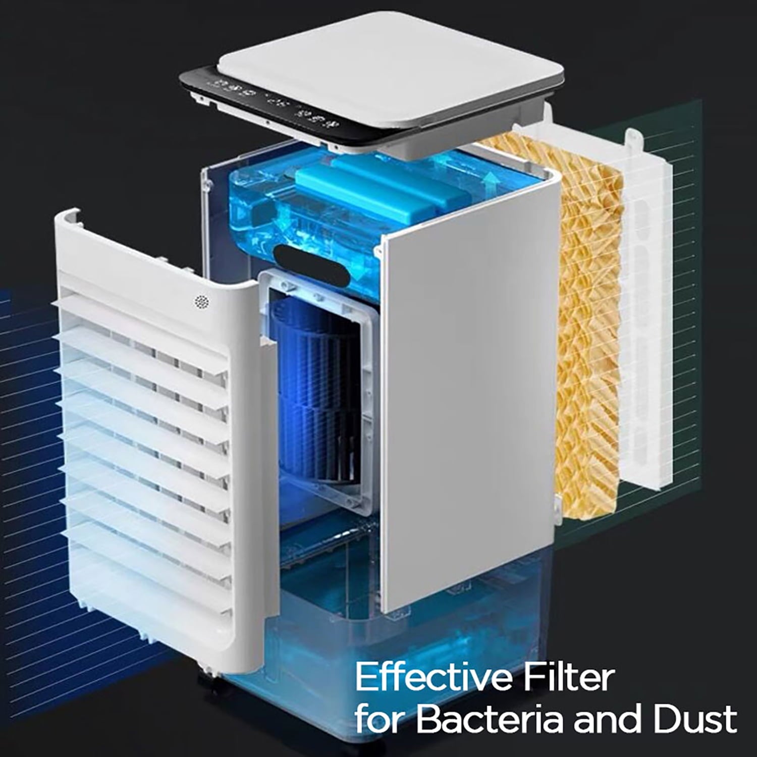 3-in-1 Evaporative Portable Air Cooler Fan w/ Fan