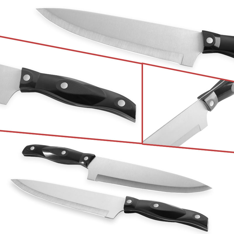 19 Pieces Knife Block Set with Block,