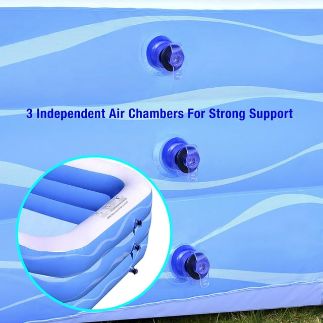 Inflatable Pool for Kids and Adults with Pump