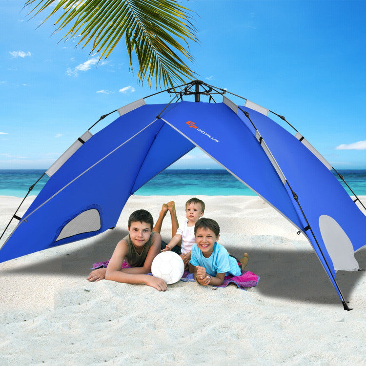 2 in 1 4 Person Instant Pop-up Waterproof Camping Tent