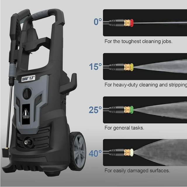 Electric Pressure Washer 1800W Power Washer with Foam Cannon