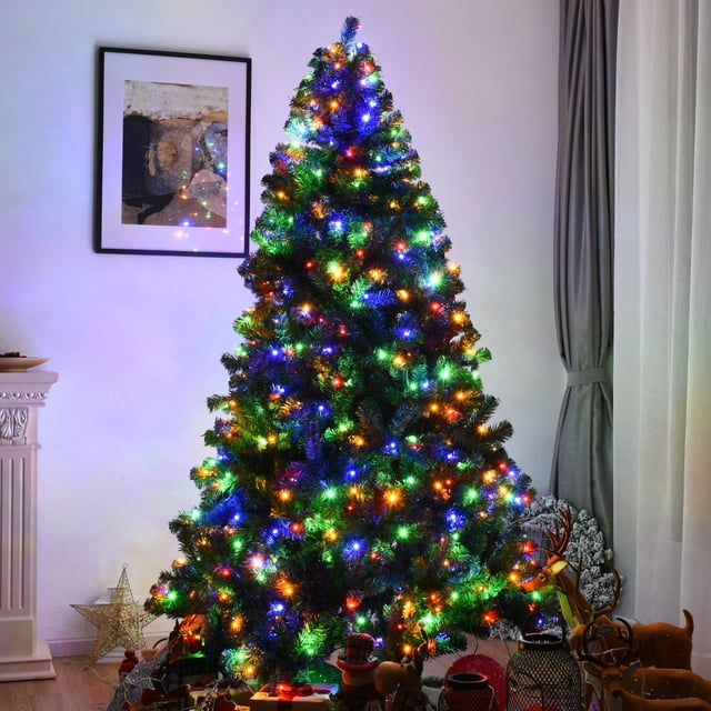 7.5Ft Pre-Lit Christmas Tree Hinged