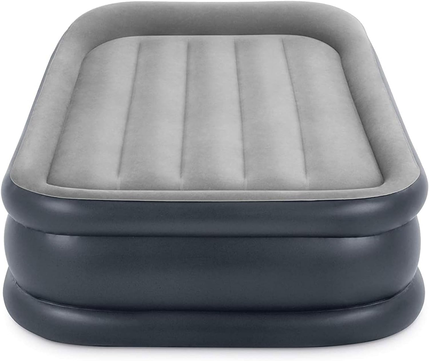 Deluxe Pillow Rest Air Mattress 300lb Weight Capacity, Grey
