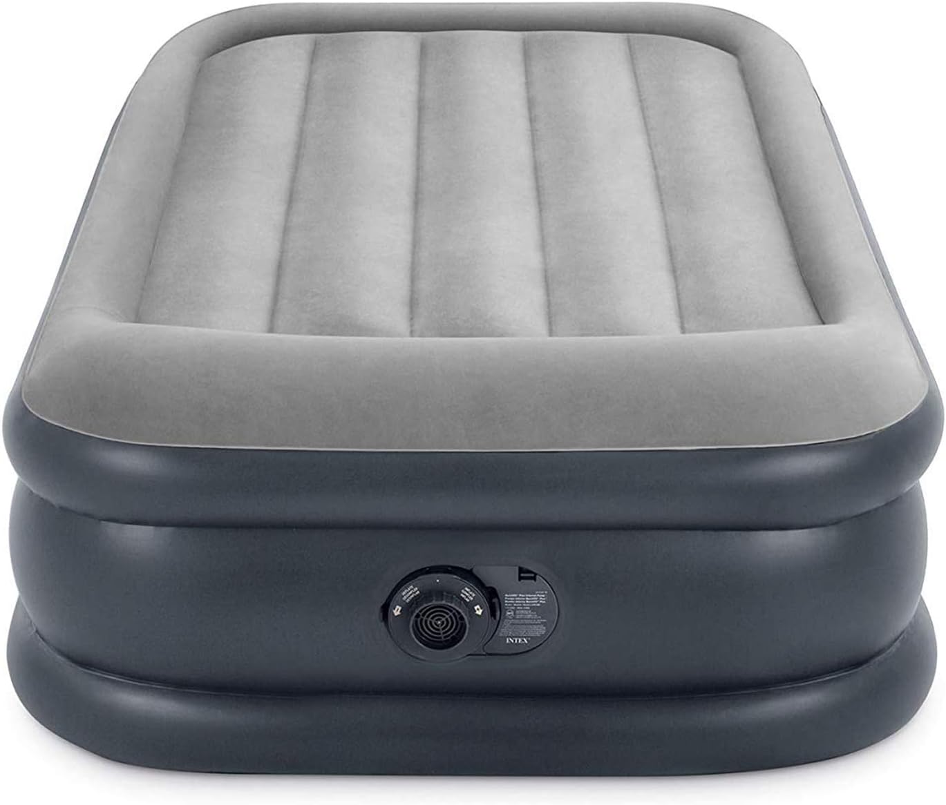 Deluxe Pillow Rest Air Mattress 300lb Weight Capacity, Grey