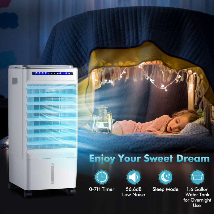 3 in 1 Evaporative Portable Air Cooler with 3 Modes include Remote Control