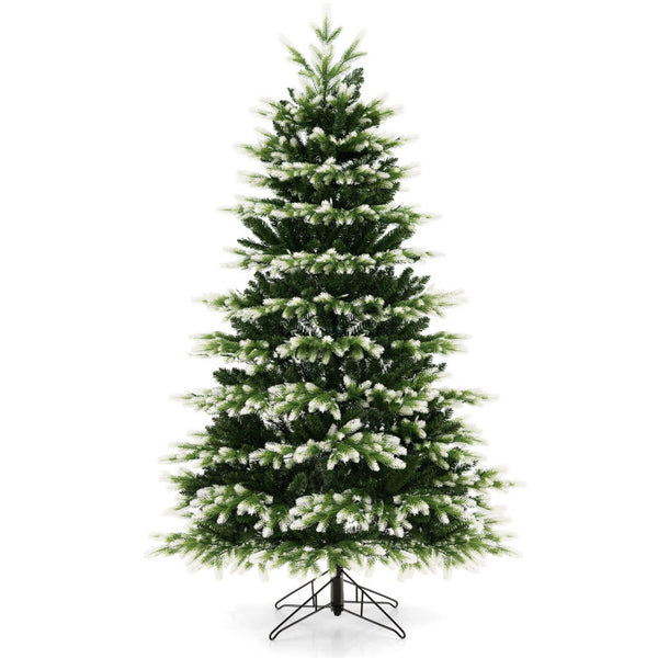 7 Feet Hinged Christmas Tree with 350/500 LED Lights Remote Control