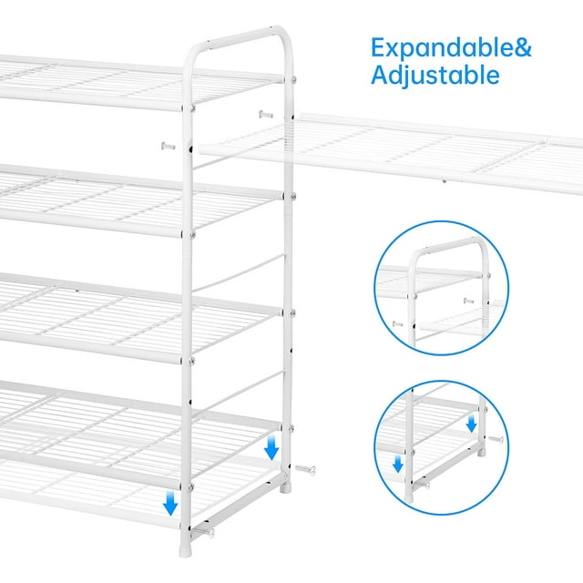 3 Tier Stackable Shoe Rack, Yellow