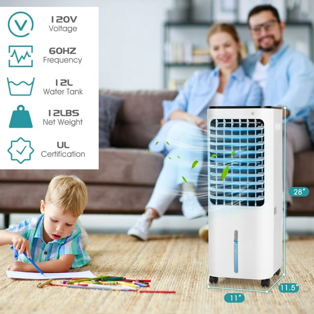 Portable Evaporative Air Cooler with 4 Ice Boxes